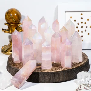 Natural Energy Gemstone Pure Aura Rose Quartz