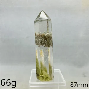 Natural Gemstone Wrapped Crystal Garden Quartz Tower