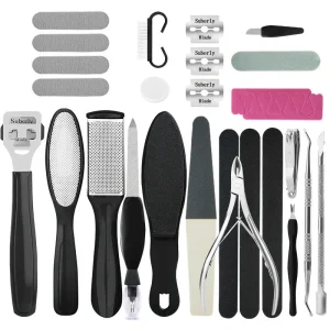 27PCS Foot Care Tool Pedicure Manicure Kit Set